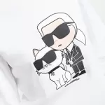 Karl Lagerfeld - Bluza de bumbac organic Ikonik
