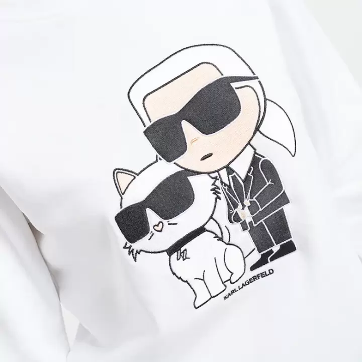 Karl Lagerfeld - Bluza de bumbac organic Ikonik