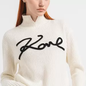Karl Lagerfeld - Pulover cu amestec de lana