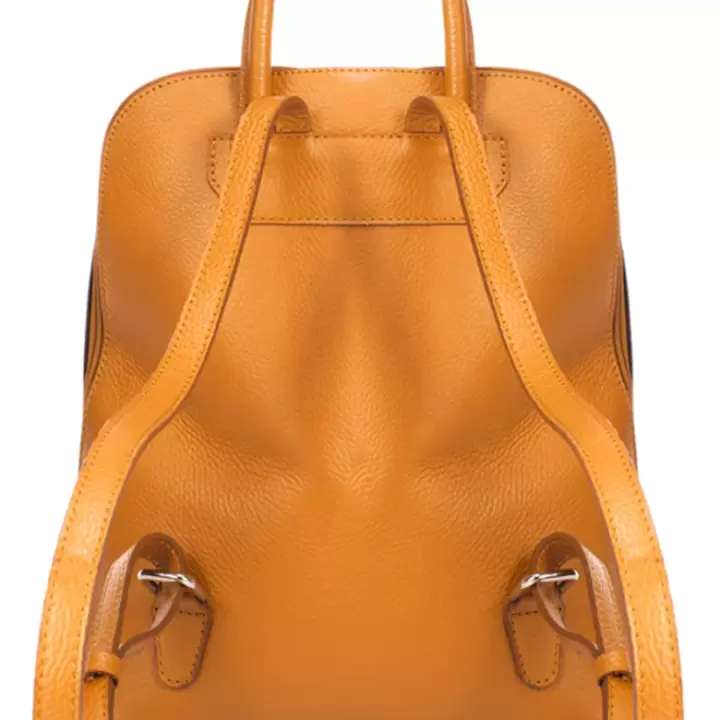 Massimo Castelli - Rucsac din piele cu buzunar exterior