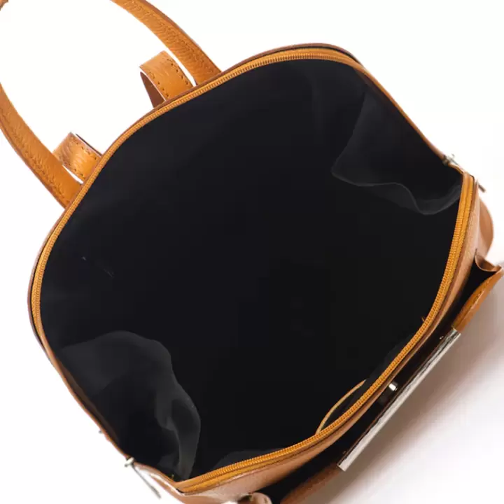 Massimo Castelli - Rucsac din piele cu buzunar exterior