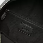 Karl Lagerfeld - Rucsac de piele ecologica cu imprimeu logo Hotel Karl