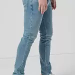 Blugi slim fit cu aspect decolorat - Pepe Jeans