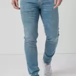 Blugi slim fit cu aspect decolorat - Pepe Jeans