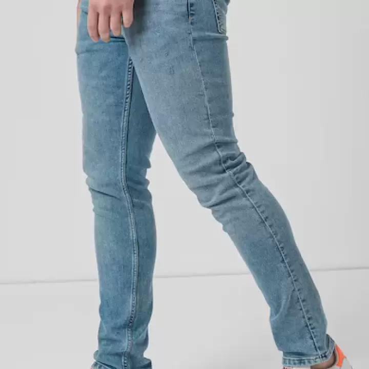 Blugi slim fit cu aspect decolorat - Pepe Jeans