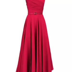 Alina Cernatescu - Rochie midi evazata din matase Maia
