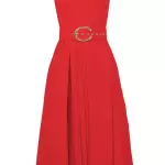 Alina Cernatescu - Rochie midi evazata cu o curea Vienna