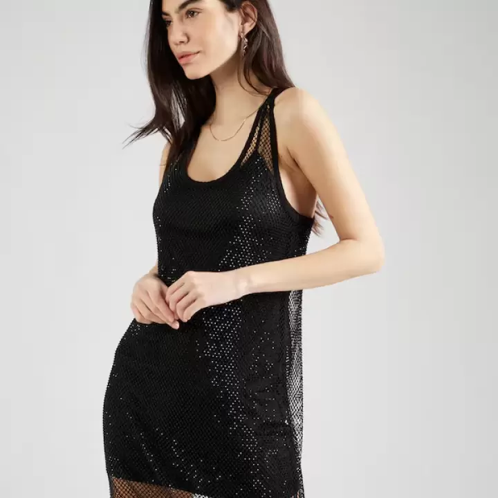 Armani Exchange - Rochie de vara pe negru