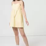 Tommy Jeans - Rochie de bumbac organic cu decolteu in V