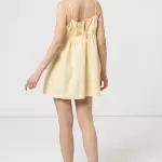 Tommy Jeans - Rochie de bumbac organic cu decolteu in V