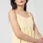 Tommy Jeans - Rochie de bumbac organic cu decolteu in V