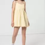 Tommy Jeans - Rochie de bumbac organic cu decolteu in V