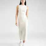 Tommy Jeans - Rochie pe bej/negru