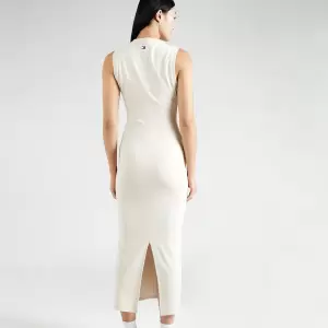 Tommy Jeans - Rochie pe bej/negru