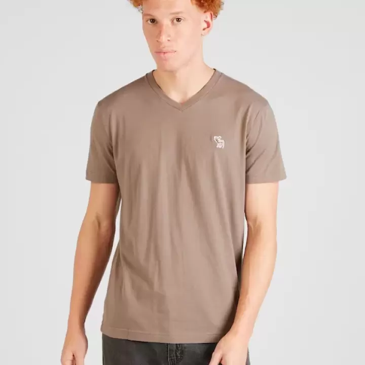 Abercrombie & Fitch - Pachet Tricou 5 piese, albastru,maro,negru,alb