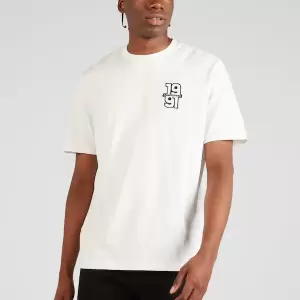 Armani Exchange - Tricou pe alb murdar