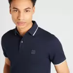 Boss -Tricou Passertip albastru marin