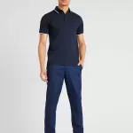 Boss -Tricou Passertip albastru marin