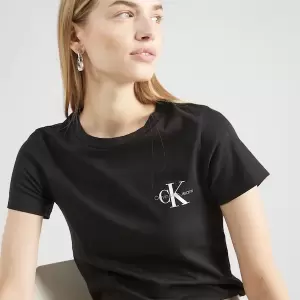 Calvin Klein - Tricou albastru deschis-negru