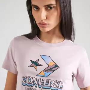 Converse - Tricou mauve