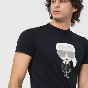 Karl Lagerfeld - Tricou de bumbac cu imprimeu
