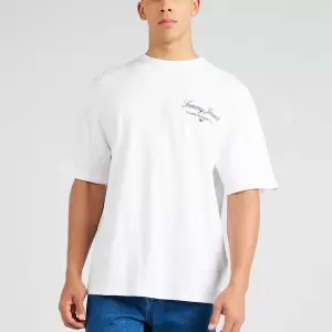 Tommy Jeans - Tricou pe alb