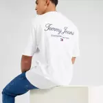 Tommy Jeans - Tricou pe alb