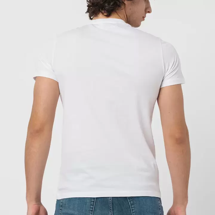 Karl Lagerfeld - Tricou de bumbac alb cu imprimeu