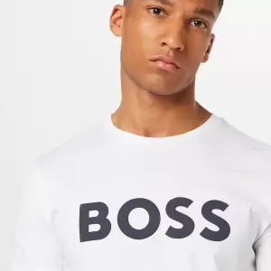 Boss - Tricou Thinking 1 pe alb