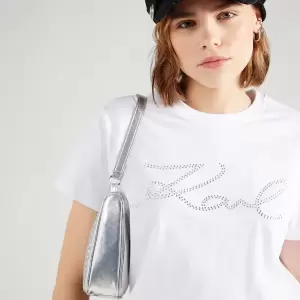 Karl Lagerfeld -Tricou alb/negru