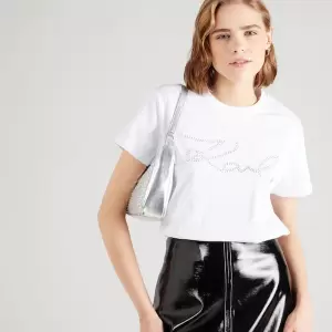 Karl Lagerfeld -Tricou alb/negru