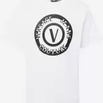 Versace Jeans Couture - Tricou negru / alb