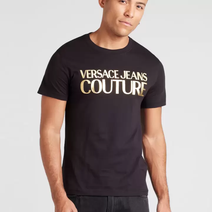 Versace Jeans Couture - Tricou pe font auriu