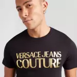 Versace Jeans Couture - Tricou pe font auriu