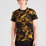 Versace Jeans Couture - Tricou pe negru
