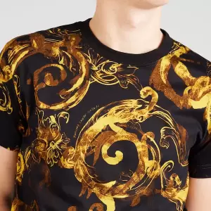 Versace Jeans Couture - Tricou pe negru